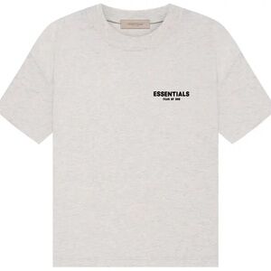 Essentials Fear of God Heather Gray Short Sleeve Tee